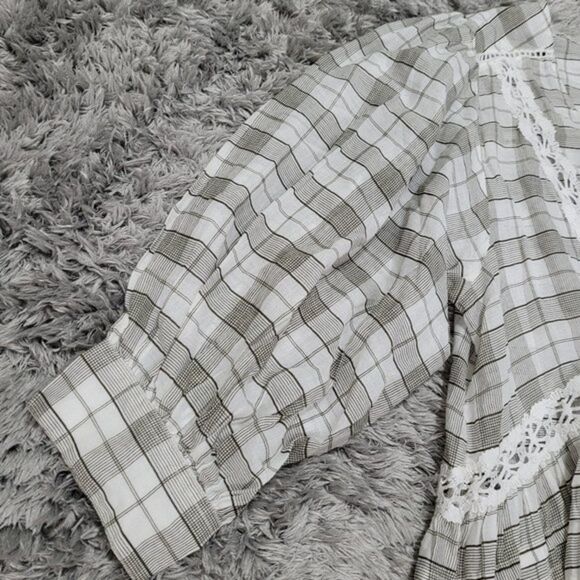 Free People Time Out Lace Tunic Top Small Bohemian Costal Cowgirl - Picture 6 of 9